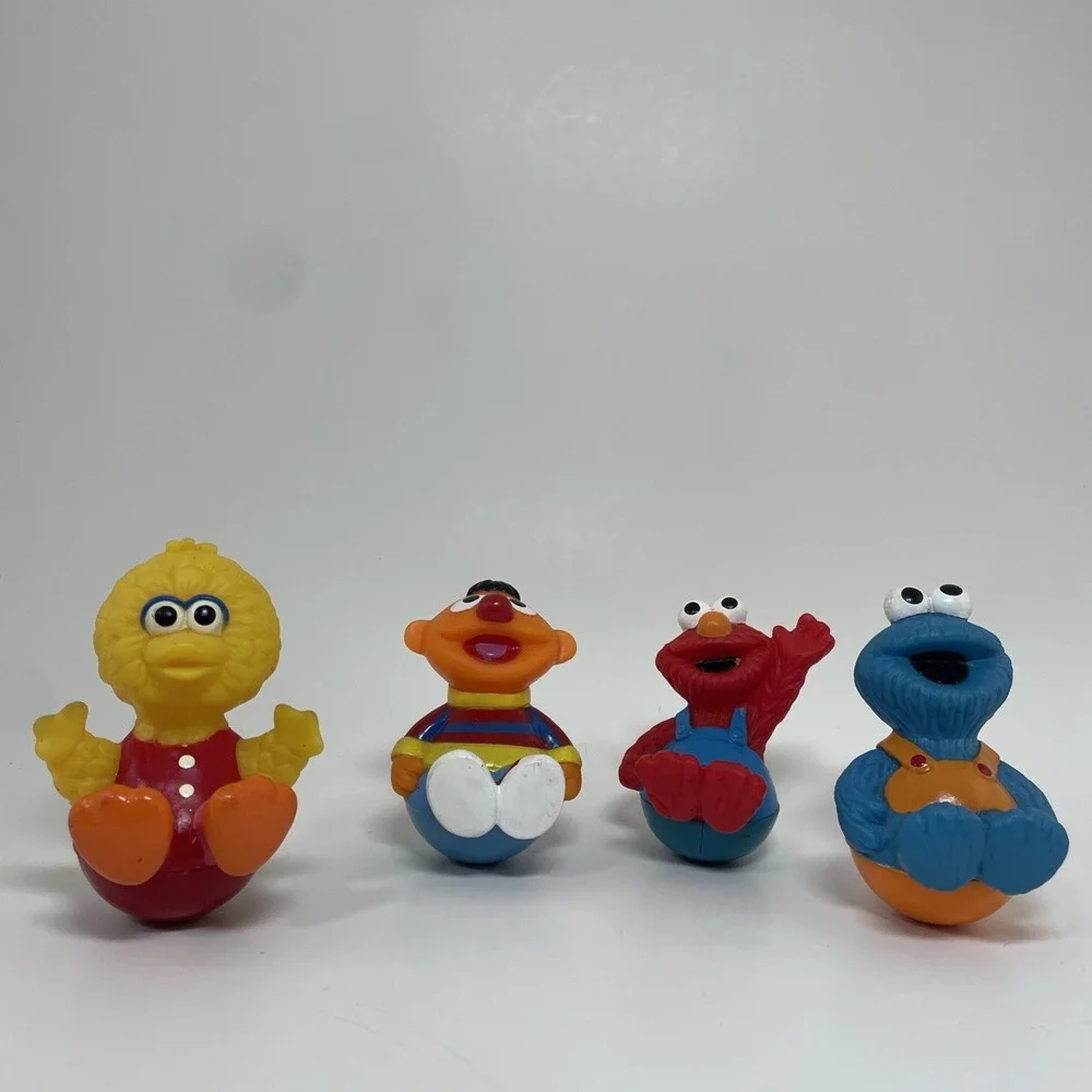 Sesame Street Figures Lot Big Bird Ernie Elmo Cookie Monster Toys